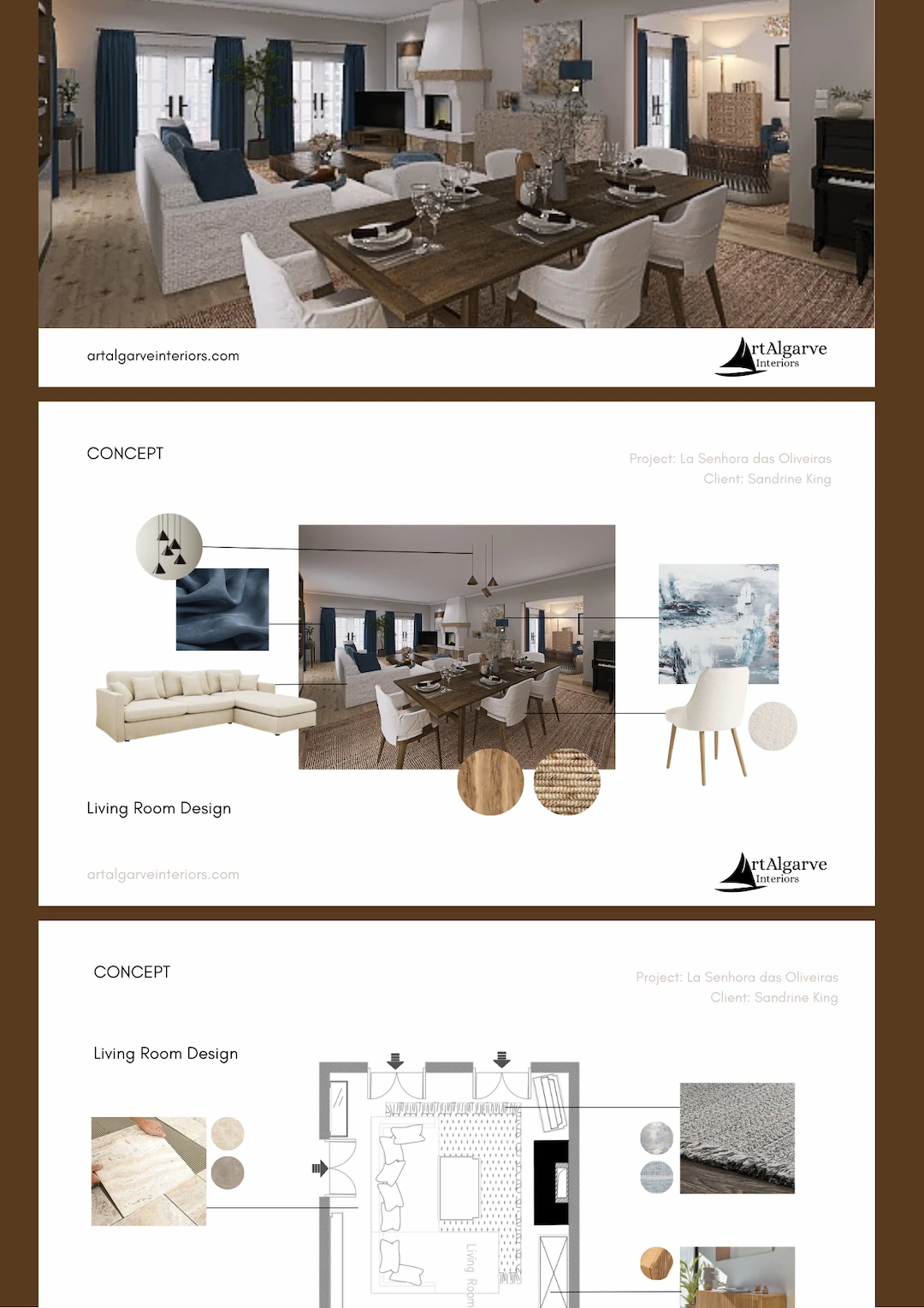 INTERIO DESIGN SERVICE PAGE - Web Design Concept Creation Image