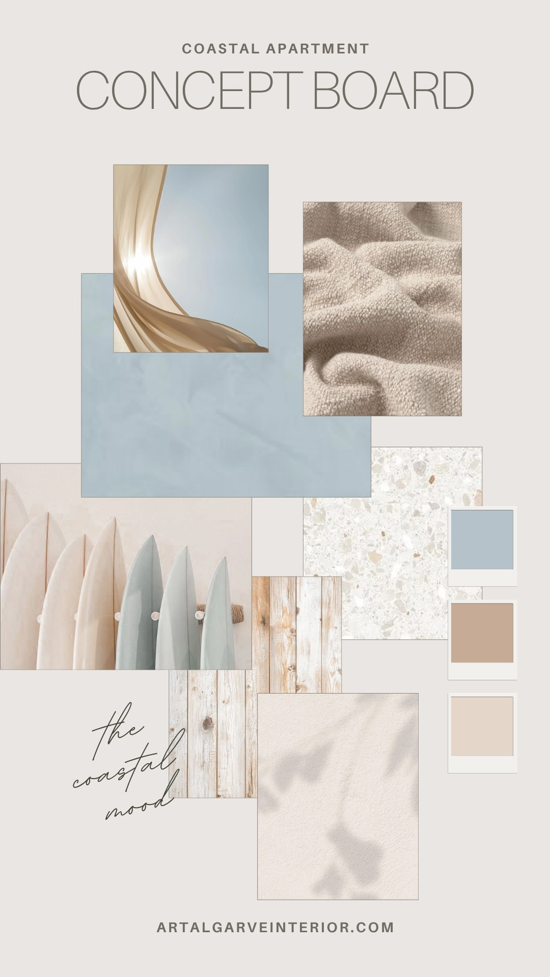 The First Steps to Creating a Beautiful Interior Design in the Algarve - Concept Board