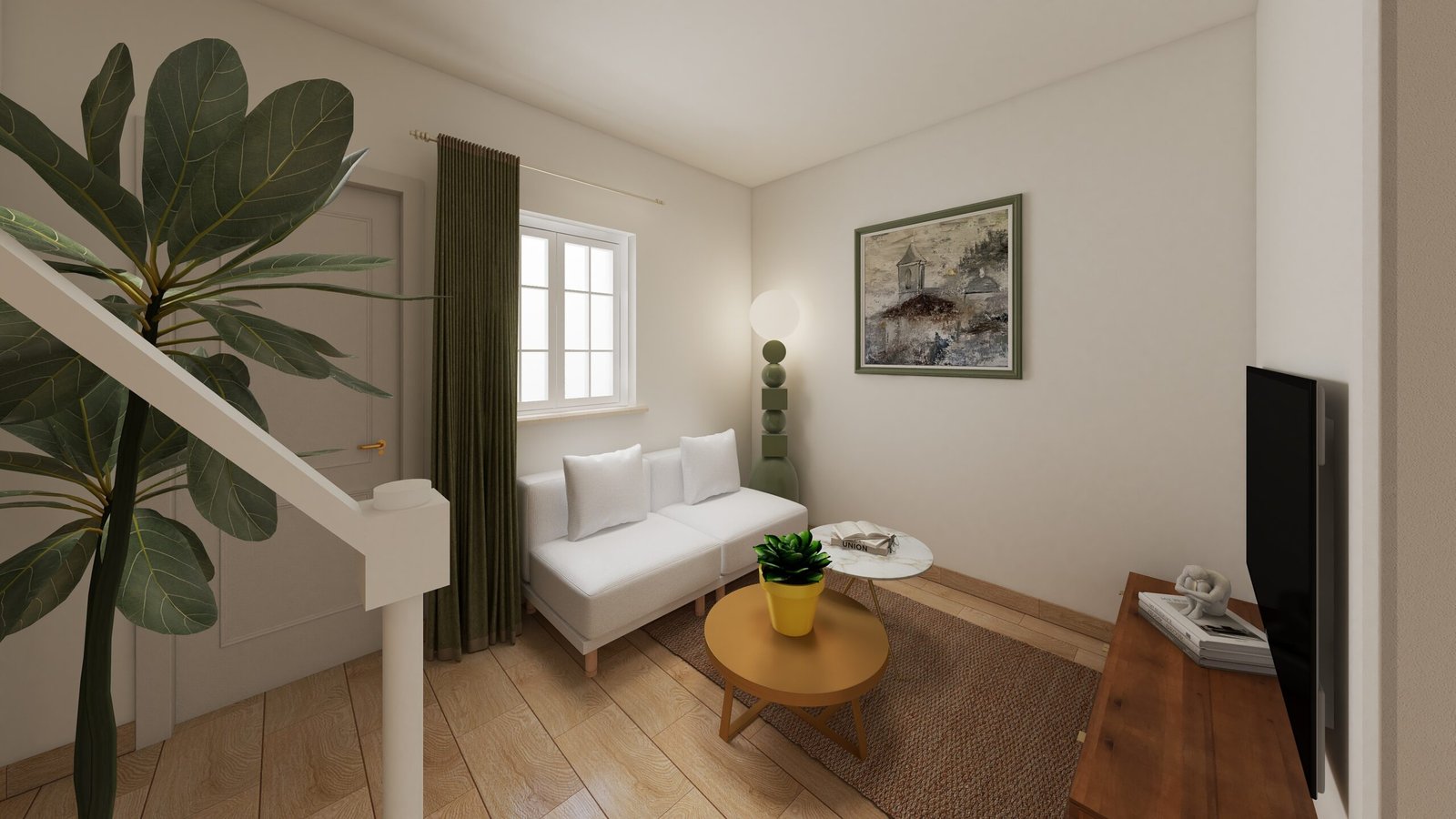 Cozy TV room landing