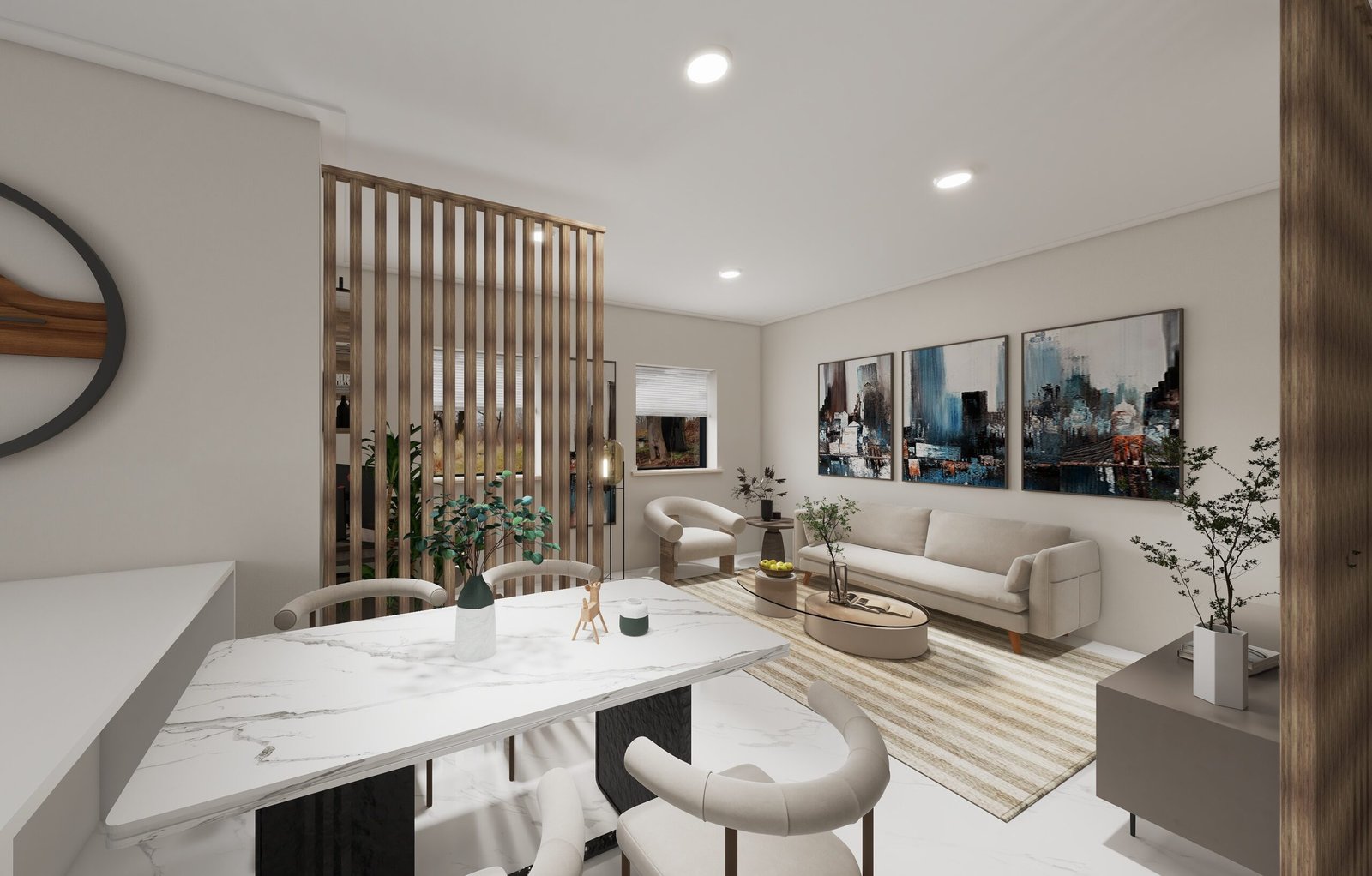 3D render of an apartment